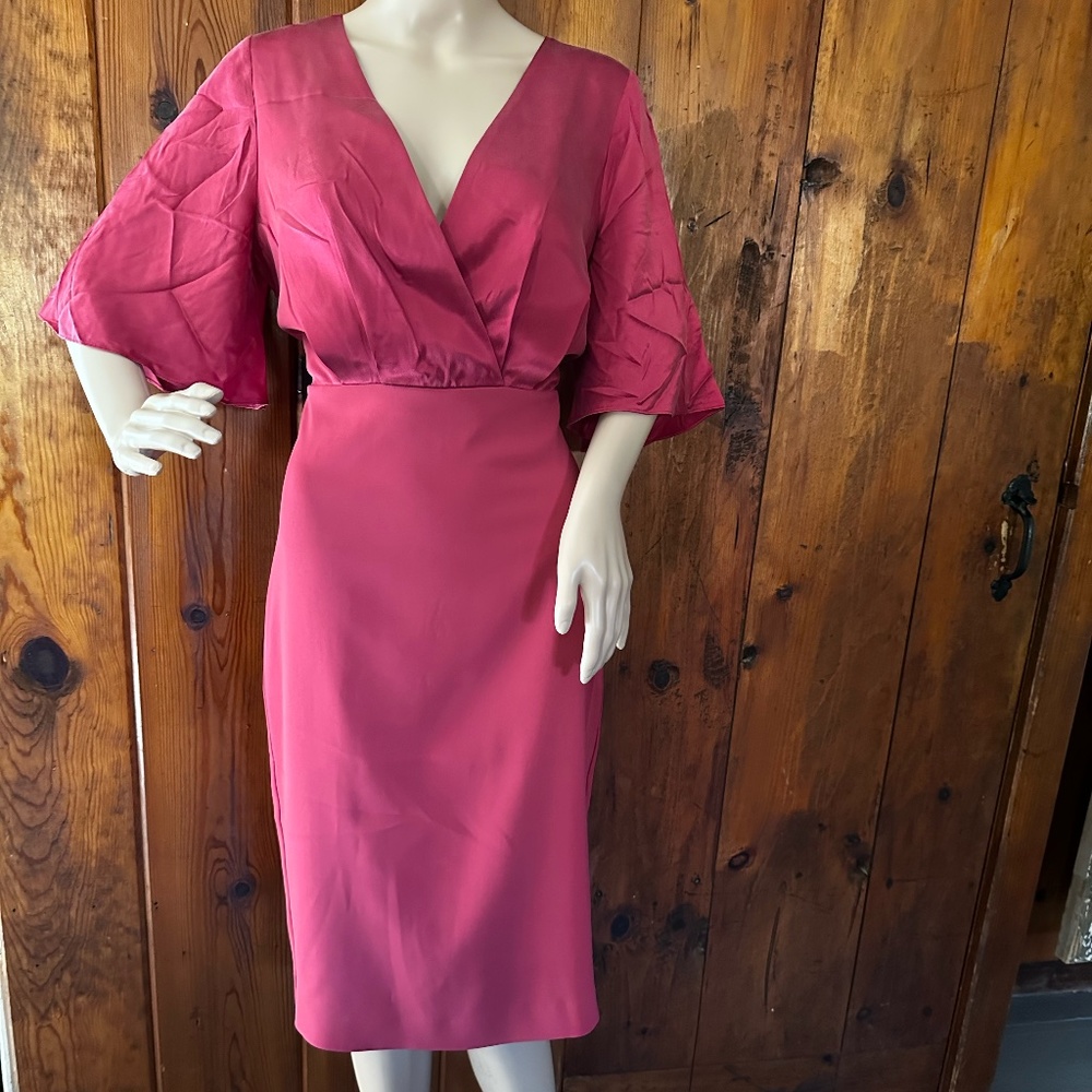 Badgley Mischa Silk and Crepe Mixed Media Cocktail Dress - Size 4 - NWOT